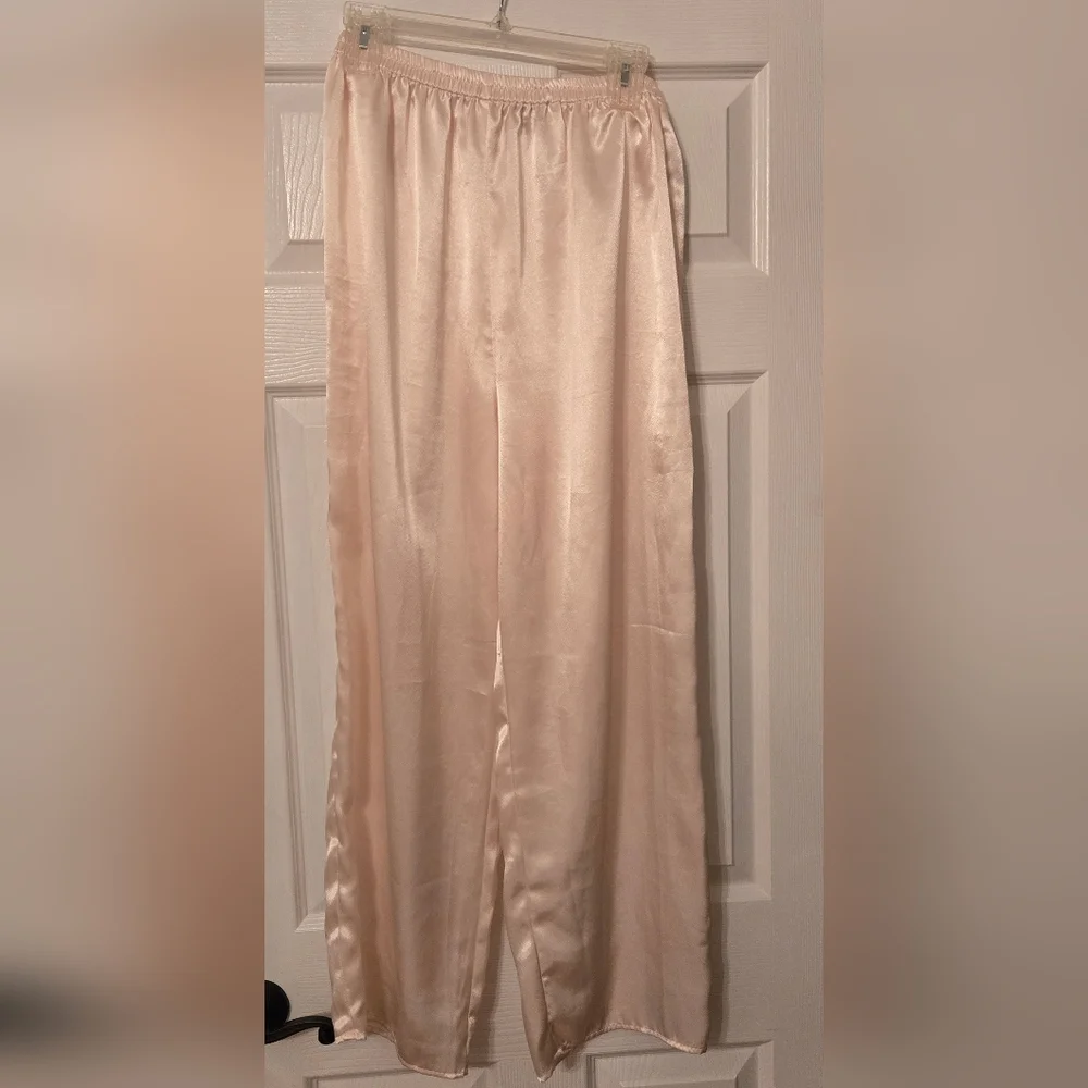 Vintage Victoria's Secret Gold Label Women's Pajama Set Cream Size M